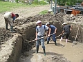 Groundwater in the excavation (typically there won't be ground water at that level!)