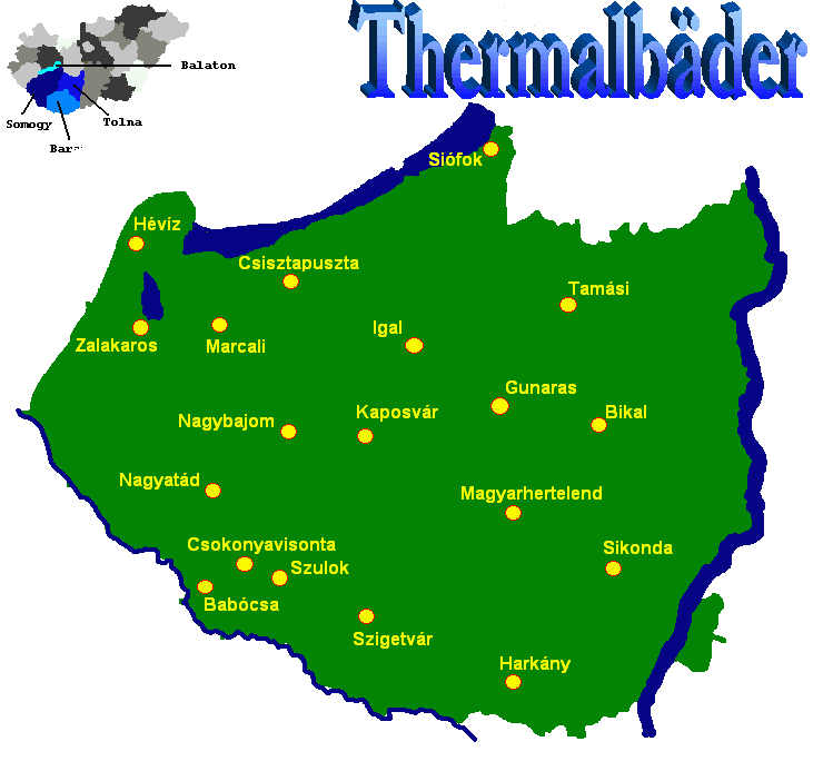 Die Thermalbder im Sden Transdanubiens