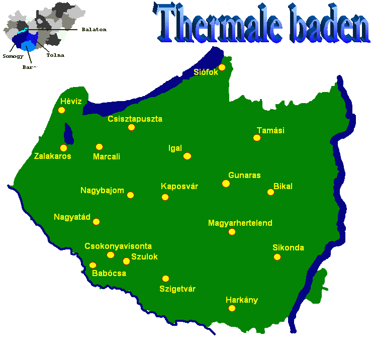 De thermalbaden in zuidelijk Transdanubi